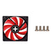 EAN 4044953500909 - Xilence XPF120.R.PWM Carcasa del ordenador Ventilador 12 cm Negro, Rojo imagen 5