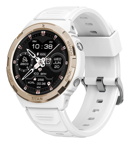 EAN 5908235977966 - MaxCom FW100 3,3 cm (1.3") AMOLED Digital 360 x 360 Pixeles Pantalla táctil Blanco imagen 1
