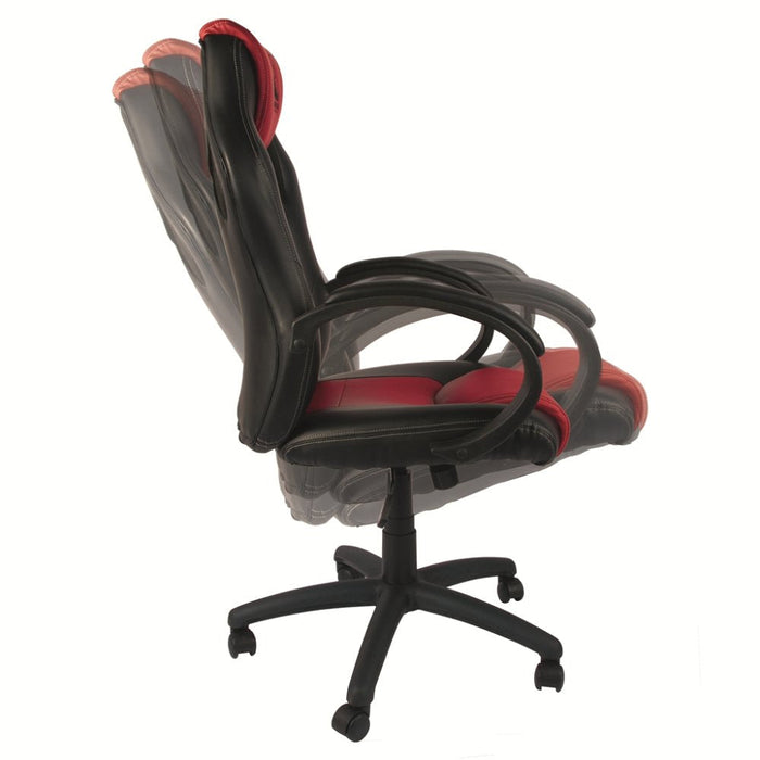 Silla Gamer Konix Drakkar Jotun Gran Comodidad Y Ergonomiaº Color Negro Y Rojo   Kon Chair Dk Jotun