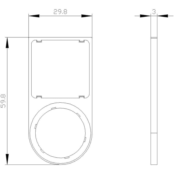 Siemens 3su1900-0at10-0aa0 3su19000at100aa0 Schildtrger Flach