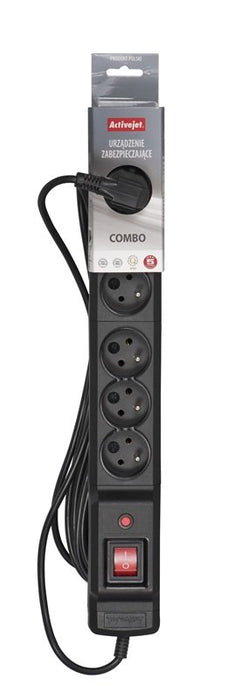 EAN 5901443115618 - Activejet COMBO 6GN 3M base múltiple 6 salidas AC Interior Negro imagen 3