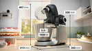 EAN 4242005424719 - Bosch Serie 6 MUMS6ZS34 robot de cocina 1600 W 5,5 L Negro, Acero inoxidable imagen 4