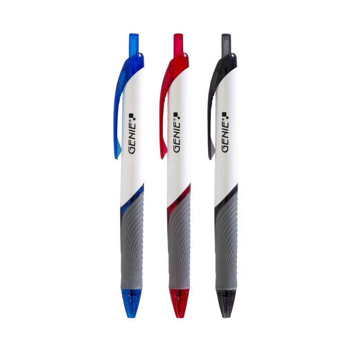 EAN 4015468400046 - Genie 40004 bolígrafo Negro, Azul, Rojo Bolígrafo de punta retráctil con pulsador 12 pieza(s) imagen 1