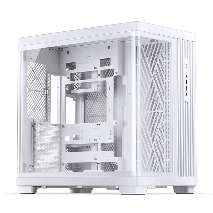 Caja Pc Jonsbo Tk-4 Midi-Tower, Atx, Tempered Glass - Blanco