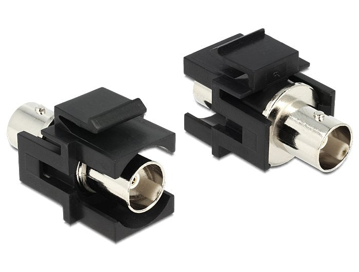 Delock Keystone Bnc Hembra > Bnc Hembra Negro