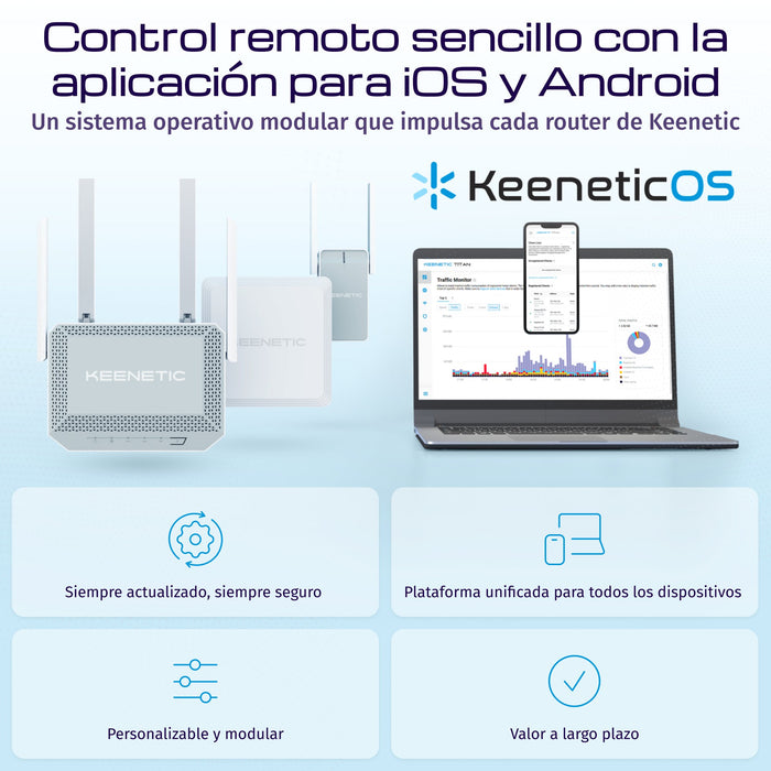 EAN 4897082922155 - Keenetic Explorer 4G (KN-4910) router inalámbrico Ethernet rápido Doble banda (2,4 GHz / 5 GHz) Gris, Bla imagen 9