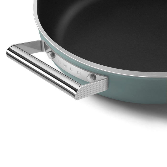 Smeg Dpf2812egm Pfanne, 28 Cm, Keramik, Edelstahlgriffe, Smaragdgrün