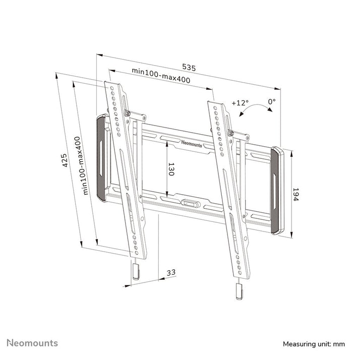 EAN 8717371448707 - Neomounts WL35-550BL14 soporte para TV 190,5 cm (75") Negro imagen 20