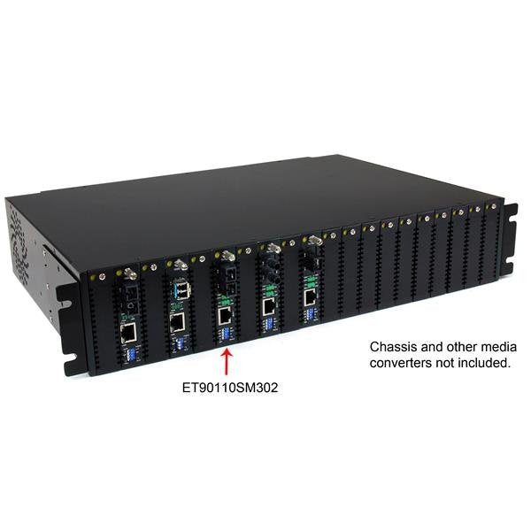 Startech.Com Conversor De Medios Gigabit Ethernet A Fibra Óptica Monomodo Sc 1x Rj45 Hembra 30km Conversor De Soportes De Fibra 100mb Lan 100base-Fx Rj-45 / Modo Sencillo Sc Hasta 30 Km 1310 Nm Para P/N: Etchs2u Sva12m2neua Sva12m5na