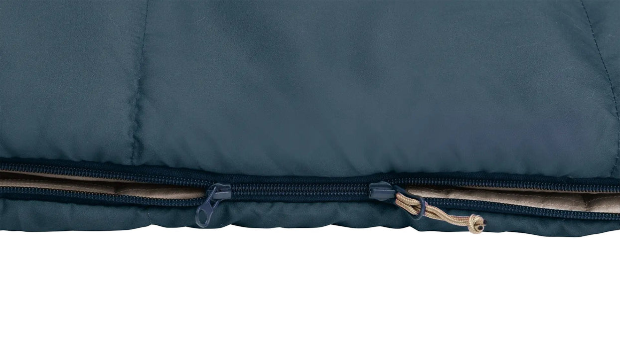 Outwell Campion Lux Sleeping Bag, Left Zipper, Blue
