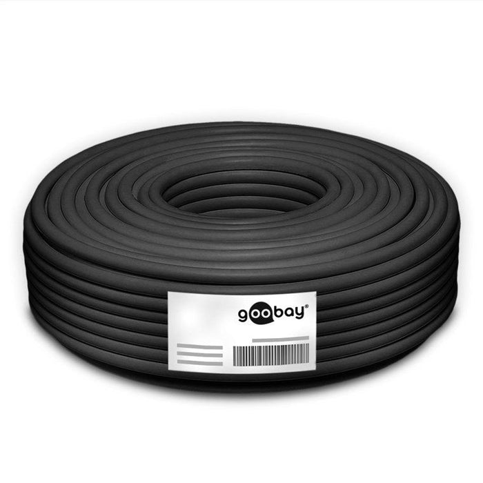Cable De Red Exterior Goobay Cat.7 S/Ftp Pimf Negro, 100 Metros 52768