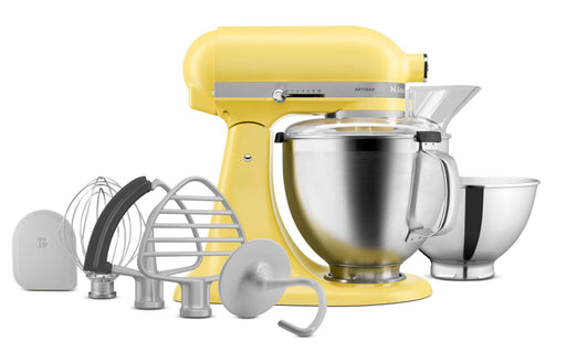 EAN 5413184911904 - KitchenAid 5KSM195PSEBT batidora Batidora de varillas 300 W Acero inoxidable, Amarillo imagen 2