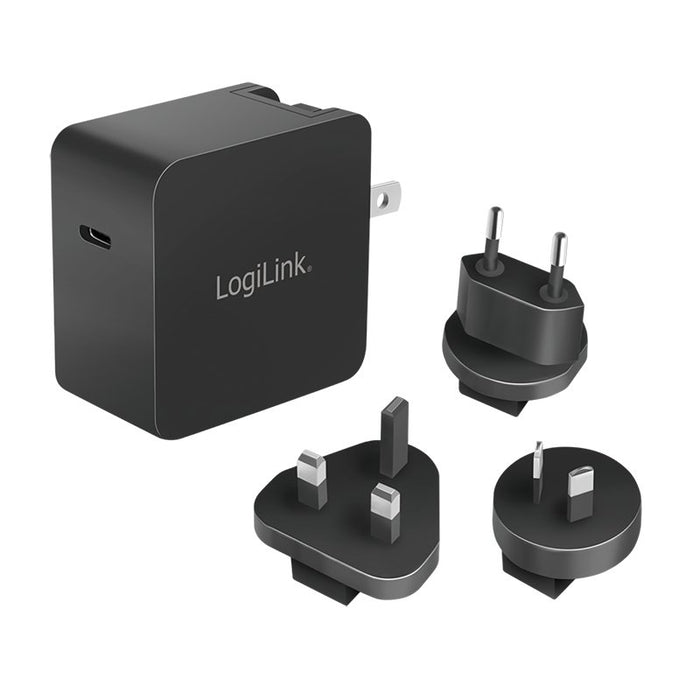 EAN 4052792069723 - LogiLink PA0302 cargador de dispositivo móvil Universal Negro Corriente alterna Carga rápida Interior imagen 1