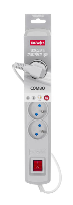 EAN 5901443113409 - Activejet ACP-5GN 5M SZ base múltiple 5 salidas AC Interior Gris imagen 4