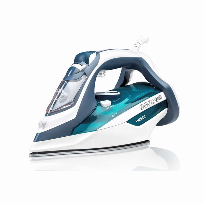 EAN 5608475012372 - Haeger Ultra Steam 2800 Plancha vapor-seco 2800 W Azul, Blanco imagen 1