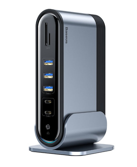 EAN 6953156214347 - Baseus CAHUB-DG0G base para portátil y replicador de puertos USB 3.2 Gen 1 (3.1 Gen 1) Type-C Negro, Gris imagen 1