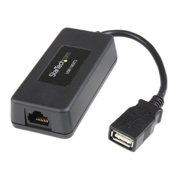 EAN 0065030847896 - StarTech.com USB110EXT2 ampliador de red Transmisor y receptor de red Negro imagen 2