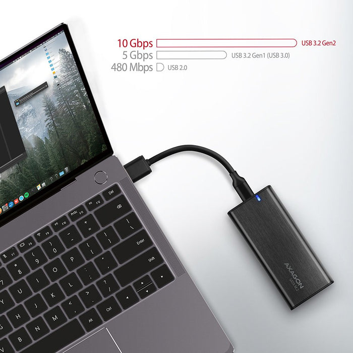 EAN 8595247906311 - Axagon EEM2-SBC externes Gehäuse für M.2 SSDs USB-C 3.2 Gen 2 - schwarz Caja externa para unidad de estad imagen 7