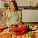 EAN 8435484038263 - Cecotec Fun Pizza&Co Mamma Mia Vista fabricante de pizza y hornos 1 Pizza(s) 1200 W Rojo imagen 6