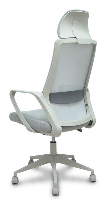 Piqueras Y Crespo Forol Silla Pro534 Gris Respaldo Malla Gris Asiento Tela Gris Base Piramidal Gris Ruedas Nailon