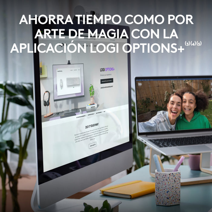 EAN 5099206120327 - Logitech 920-012596 teclado Ratón incluido Oficina RF Wireless + Bluetooth QWERTY Español Blanco imagen 9