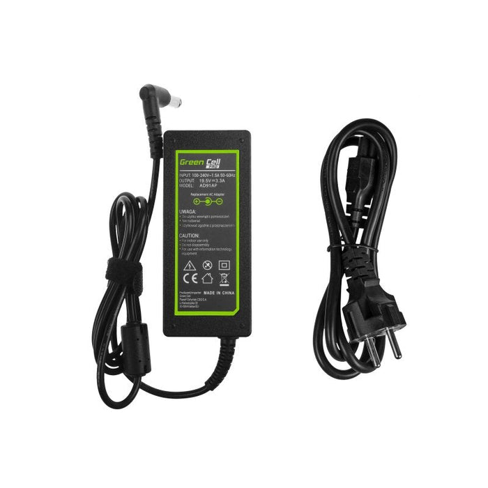 Cargador Green Cell Pro Para Sony Vaio Svf14 Svf15 Svf152a29m Svf1521c6ew Svf15aa1qm 19.5v 3.34a 65w