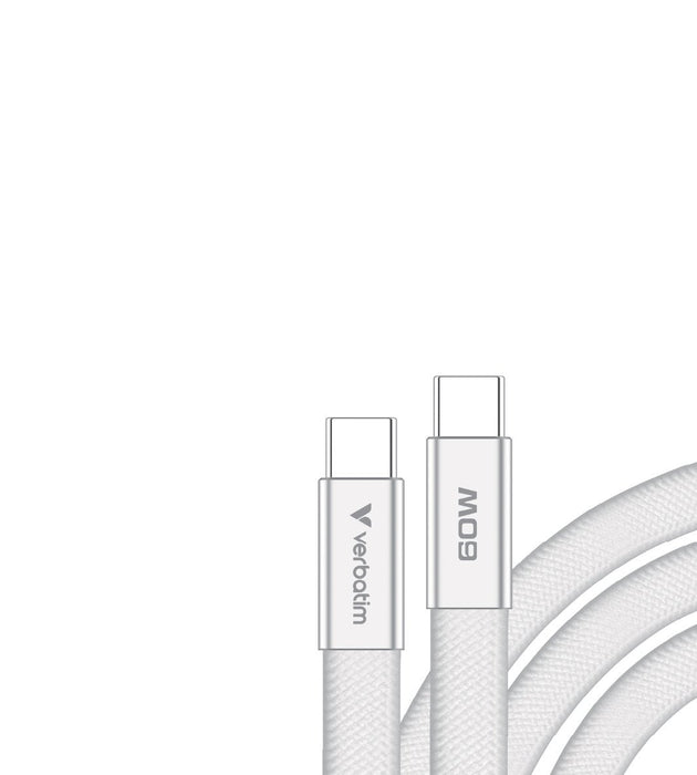 Verbatim Sync & Charge Usb-C To Usb-C 60w 120cm Blanco