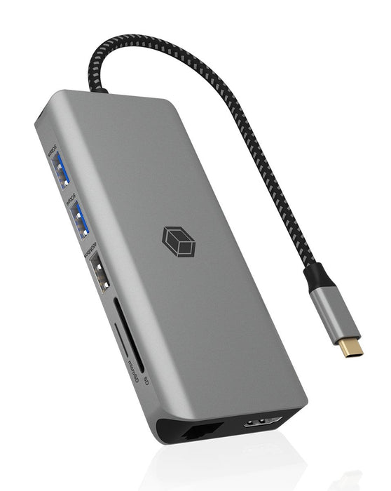 EAN 4250078173915 - ICY BOX IB-DK4061-CPD Alámbrico USB 3.2 Gen 1 (3.1 Gen 1) Type-C Gris imagen 1