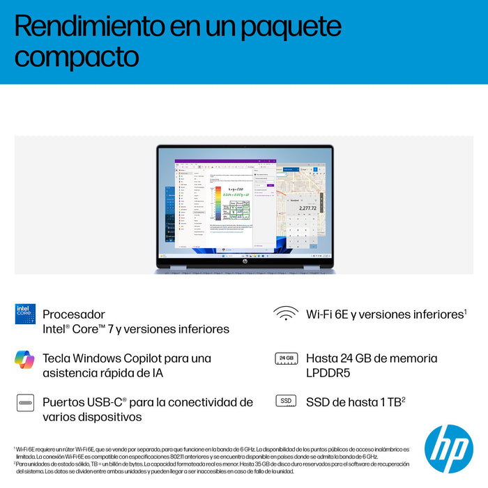 EAN 199896062473 - HP OmniBook 5 Flip 2-in-1 Laptop 14-fp0055ns Intel Core 5 120U 35,6 cm (14") Pantalla táctil 2K 16 GB LPDD imagen 8