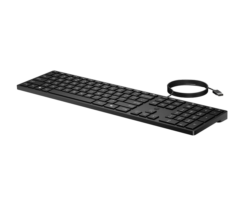 EAN 0198122957569 - HP 320K Wired Keyboard teclado Oficina USB Negro imagen 3