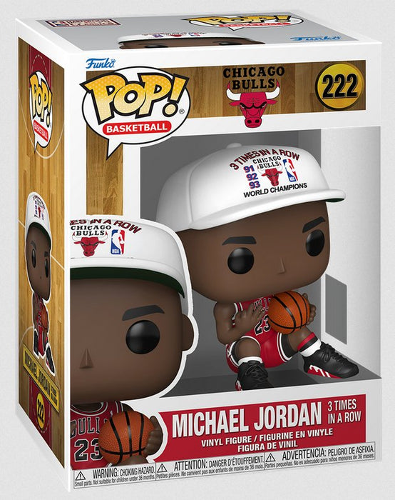 Figura Pop Nba Chicago Bulls Michael Jordan 3 Times In A Row