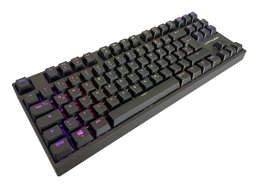 EAN 4260070129933 - LC-Power LC-KEY-MECH-2-RGB-C-W teclado Juego USB + RF Wireless + Bluetooth QWERTZ Alemán Negro imagen 6