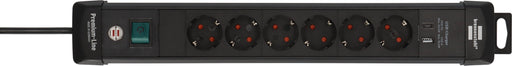 EAN 4007123694556 - Brennenstuhl 1951160608 base múltiple 3 m 6 salidas AC Interior Negro imagen 2