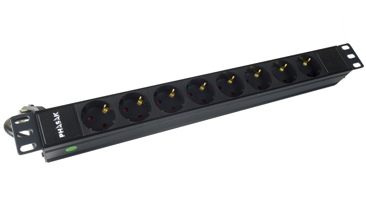 EAN 5605922024810 - Phasak BNS 3518 limitador de tensión Negro 8 salidas AC 1,5 m imagen 9