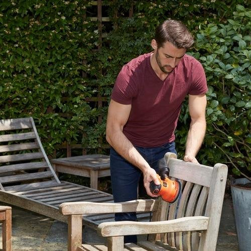 EAN 5035048704233 - Black & Decker BEW210 Lijadora orbital 14000 RPM Negro, Naranja imagen 4