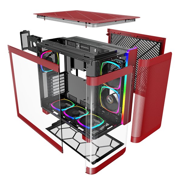EAN 4710562747942 - Montech KING 95 PRO Midi Tower Rojo imagen 8