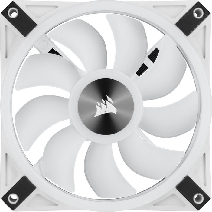 Case Acc Fan 12cm Corsair Ql120wh Rgb 3pcs Rgb Pwm 1500rpm 71m³/H 26dba 4pin Triple Pack White