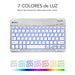 EAN 8436586740580 - SUBBLIM TECLADO SMART BACKLIT BLUETOOTH SILVER QWERTY Español Plata, Blanco imagen 5