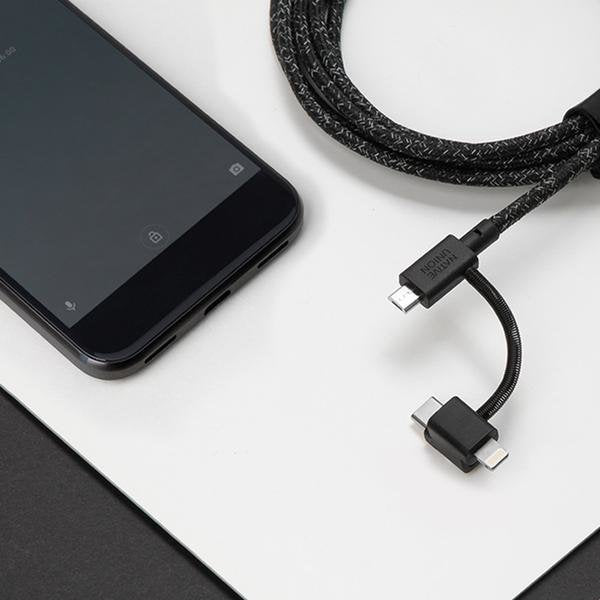 EAN 4895200436362 - Native Union Belt cable USB USB 2.0 2 m USB A USB C/Micro-USB B/Lightning Negro, Blanco imagen 9