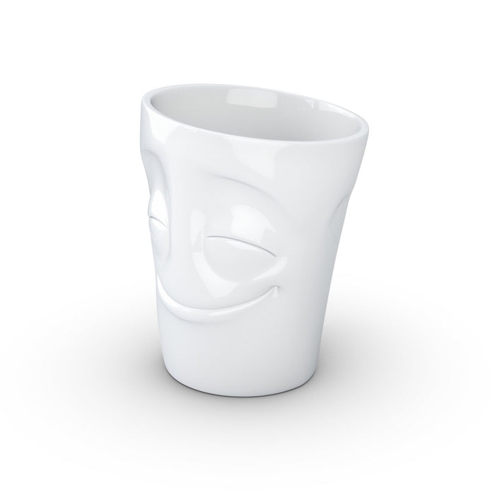 Fiftyeight Henkelbecher 350ml - Vergnügt Blanco