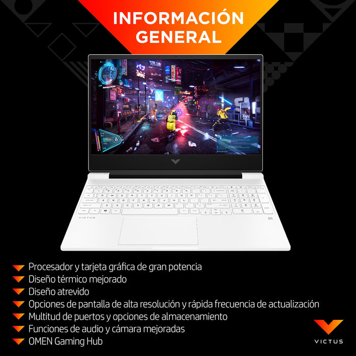 EAN 0198122273546 - HP Victus Gaming Victus 15-fa0047ns Intel® Core™ i7 i7-12650H Portátil 39,6 cm (15.6") Full HD 16 GB DDR4 imagen 7