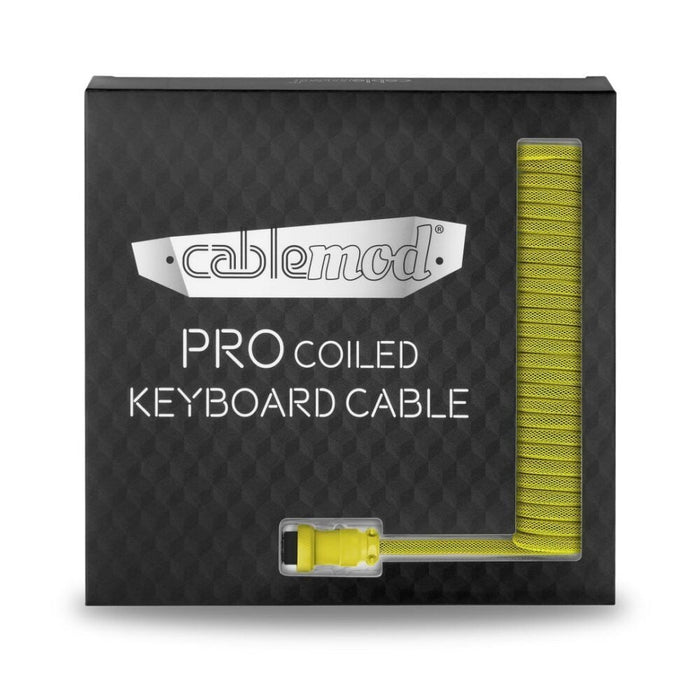 Cablemod Pro Coiled Keyboard Cable Usb-C A Usb Tipo A, Dominator Amarillo - 150cm