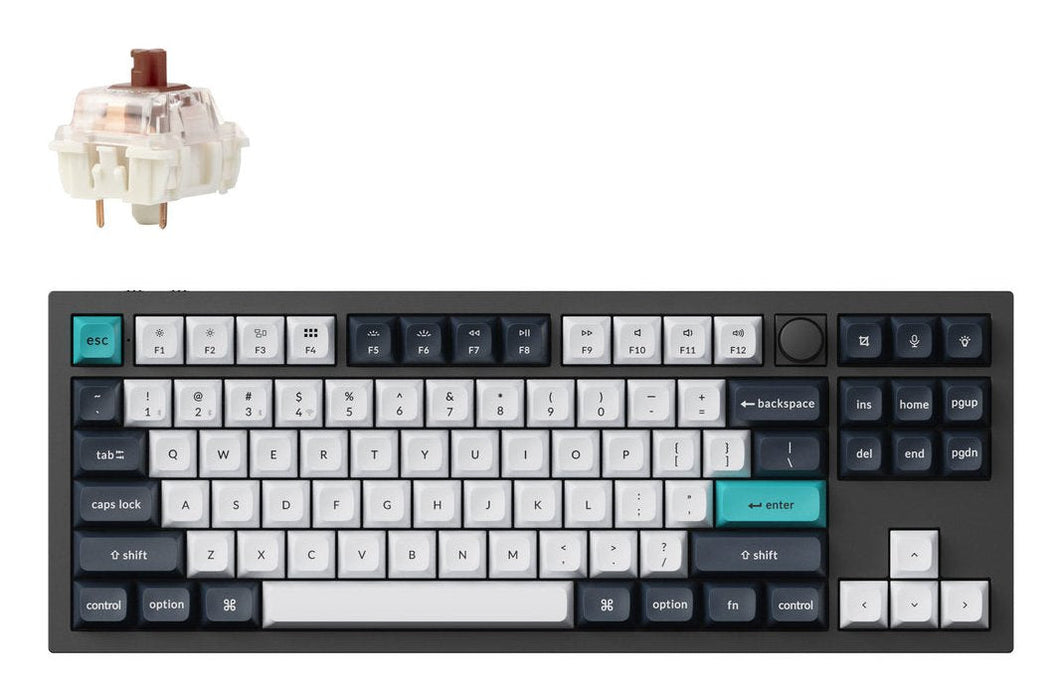 Keychron Q3 Max 80% Tkl Brown Switch Carbon Black