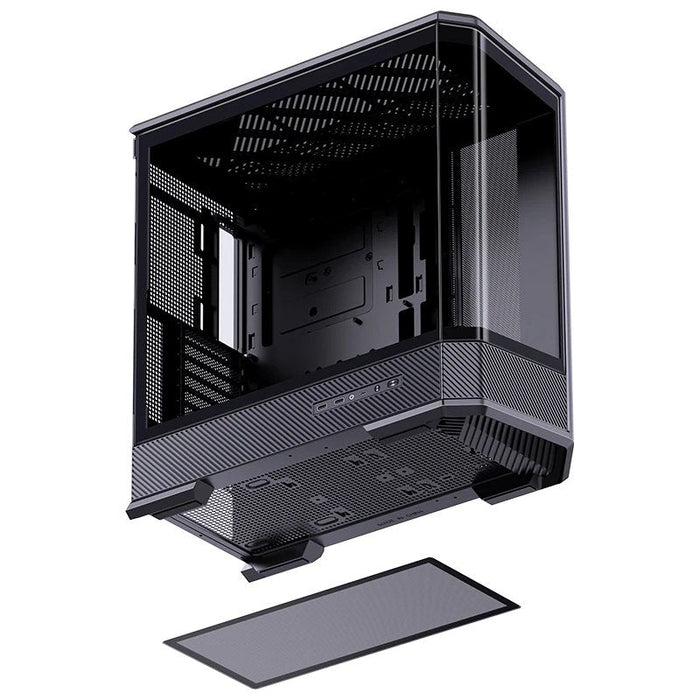 Jonsbo D400 Pc-Gehäuse, Midi Tower, Atx, Tempered Glass - Schwarz