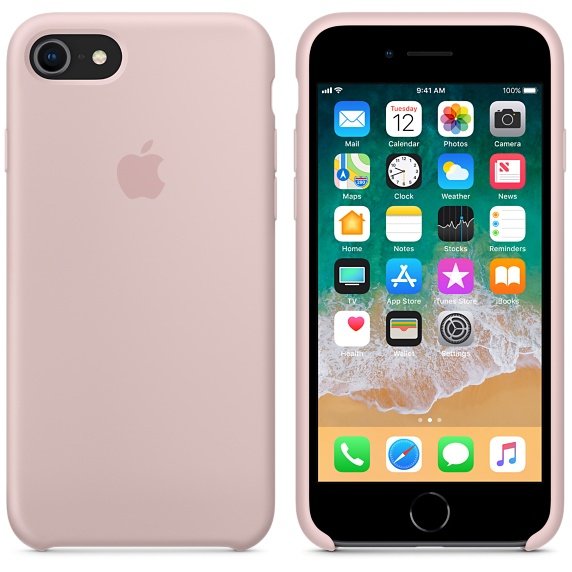 Apple Mqgq2zm/A Rosa Arena Carcasa De Silicona Iphone 8/7
