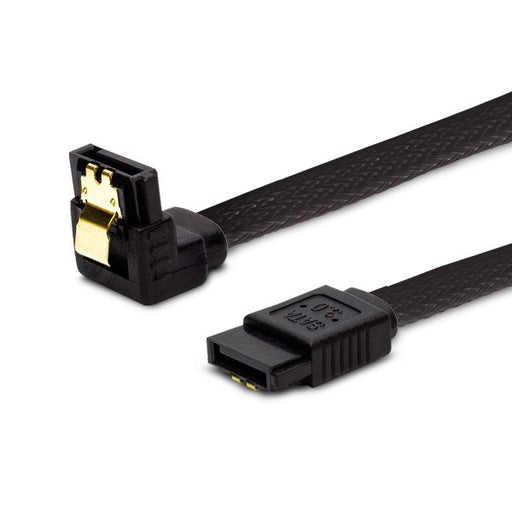 EAN 5901986045748 - Savio GAK-04 Kabel SATA III 30cm, oplot czarny, ktowy, zote zatrzaski cable de SATA 0,3 m SATA 7-pin 2 x  imagen 1