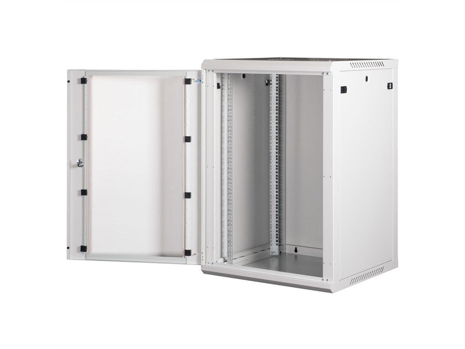 Roline 19-Zoll Wandgehuse Basic Plus 18he, 600x600 Bxt Grau