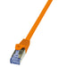 EAN 4052792020717 - LogiLink 0.25m Cat.6A 10G S/FTP cable de red Naranja 0,25 m Cat6a S/FTP (S-STP) imagen 1