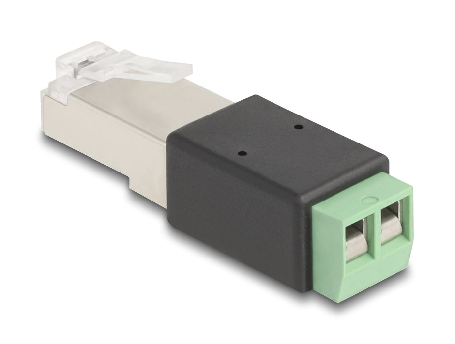 Delock 66604 Adaptador De Rj45 Macho A Bloque De Terminales De 2 Pines
