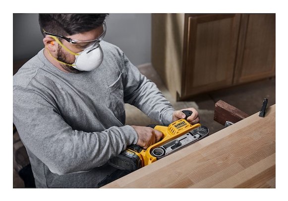 EAN 5035048793848 - DeWALT DCW220NT-XJ lijadora portátil Lijadora de banda Negro, Amarillo imagen 10